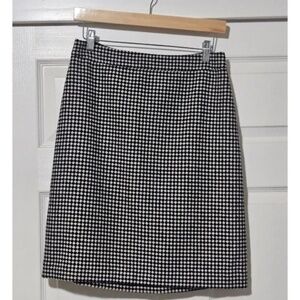 Worn once - Talbots A-line Tweed skirt Mini Check pattern